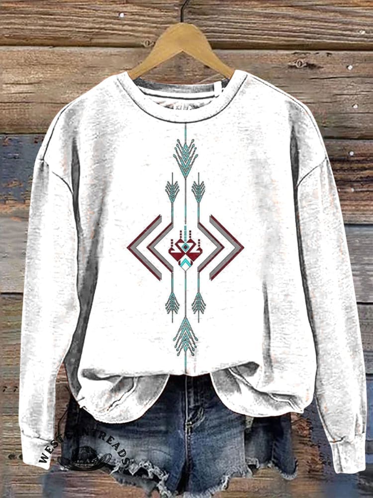 Abstract Pattern Print T-shirt - Image 2