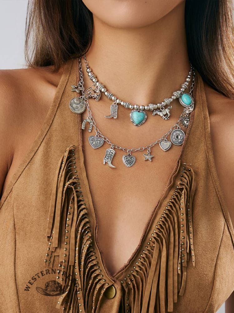 Bohemian Turquoise Necklace - Image 2
