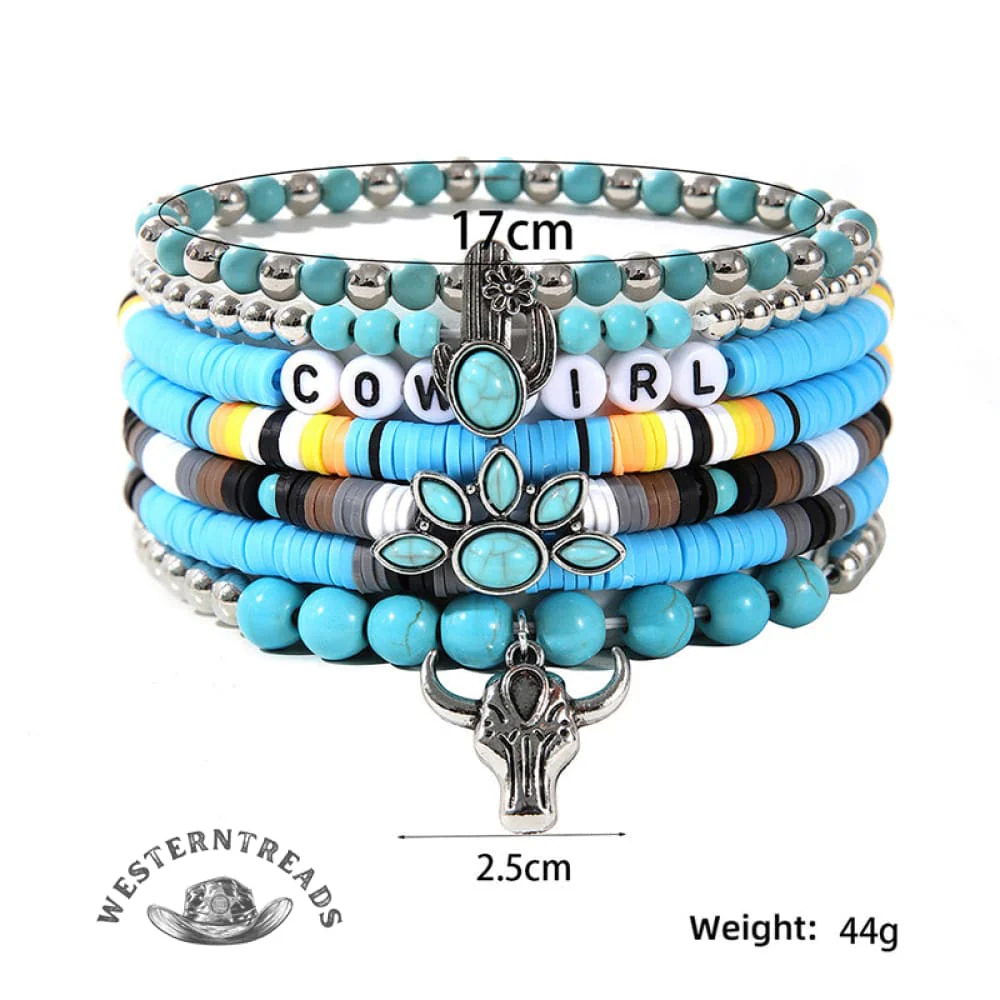 Vintage Bohemian Turquoise Bracelets - Image 4