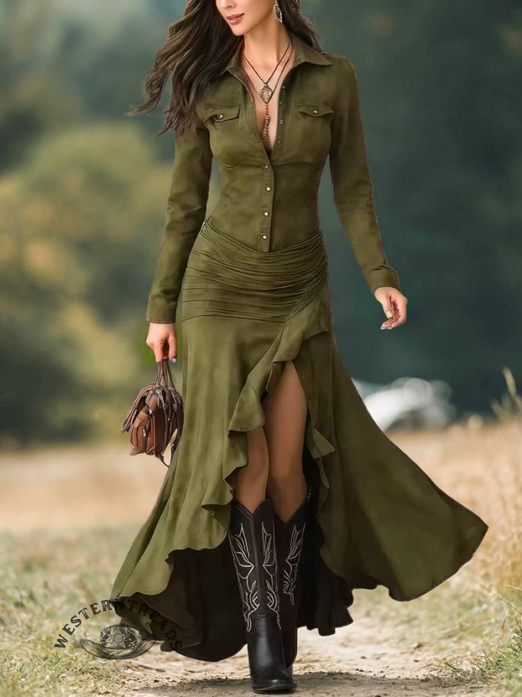Button-down Zipper Dress - Image 3