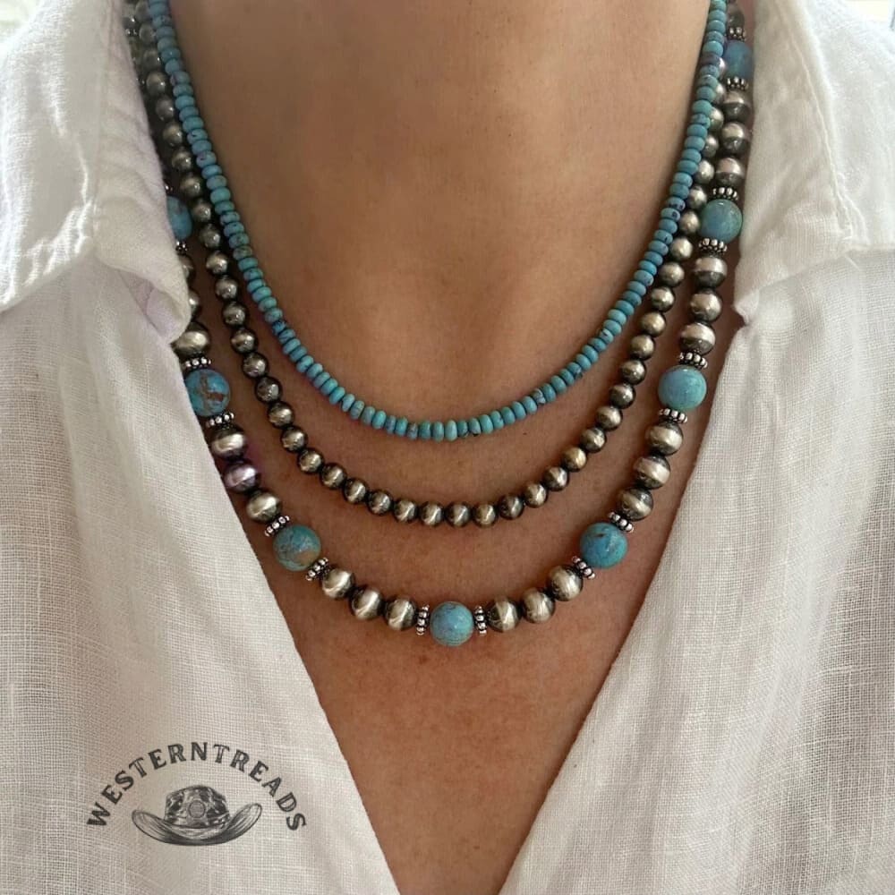 Very popular ✨Vintage Turquoise Layered Necklace - Image 2