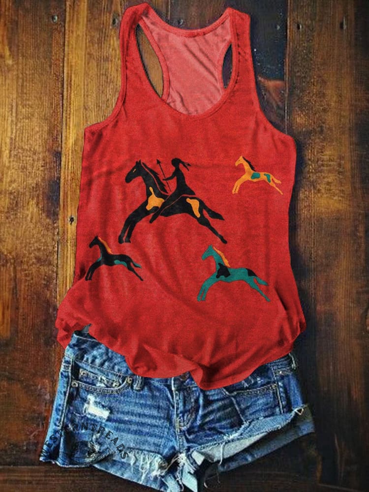 🔥Hot Sale🔥Classic Horse Art Print Casual T-Shirt - Image 8