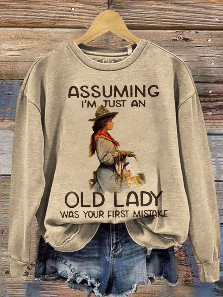 Cowgirl Print Casual Short Sleeve Top - Image 3