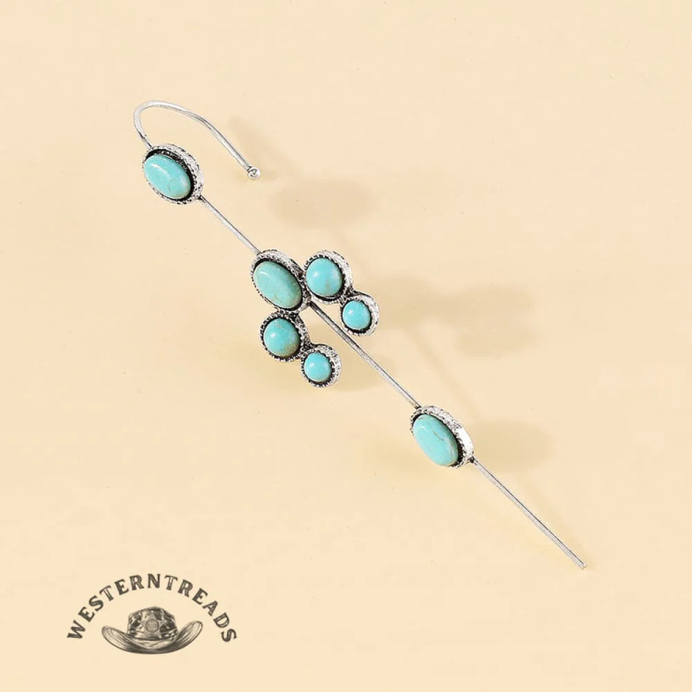 Single Chic Turquoise Earring - Image 3