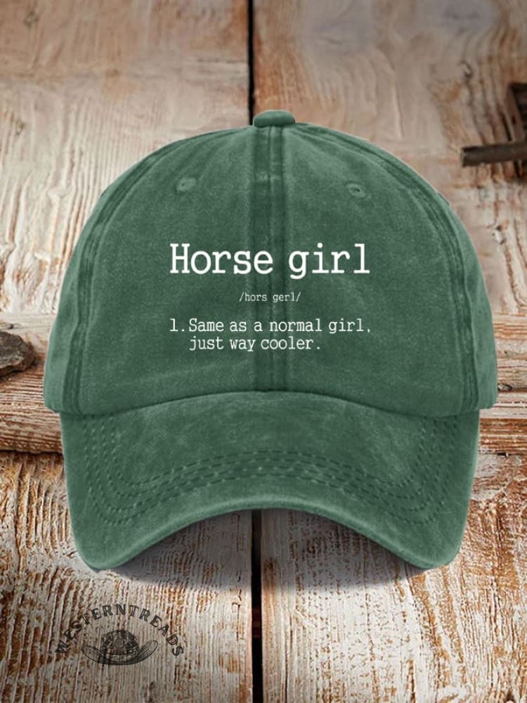 Horse Girl Printed Unisex Hat - Image 11