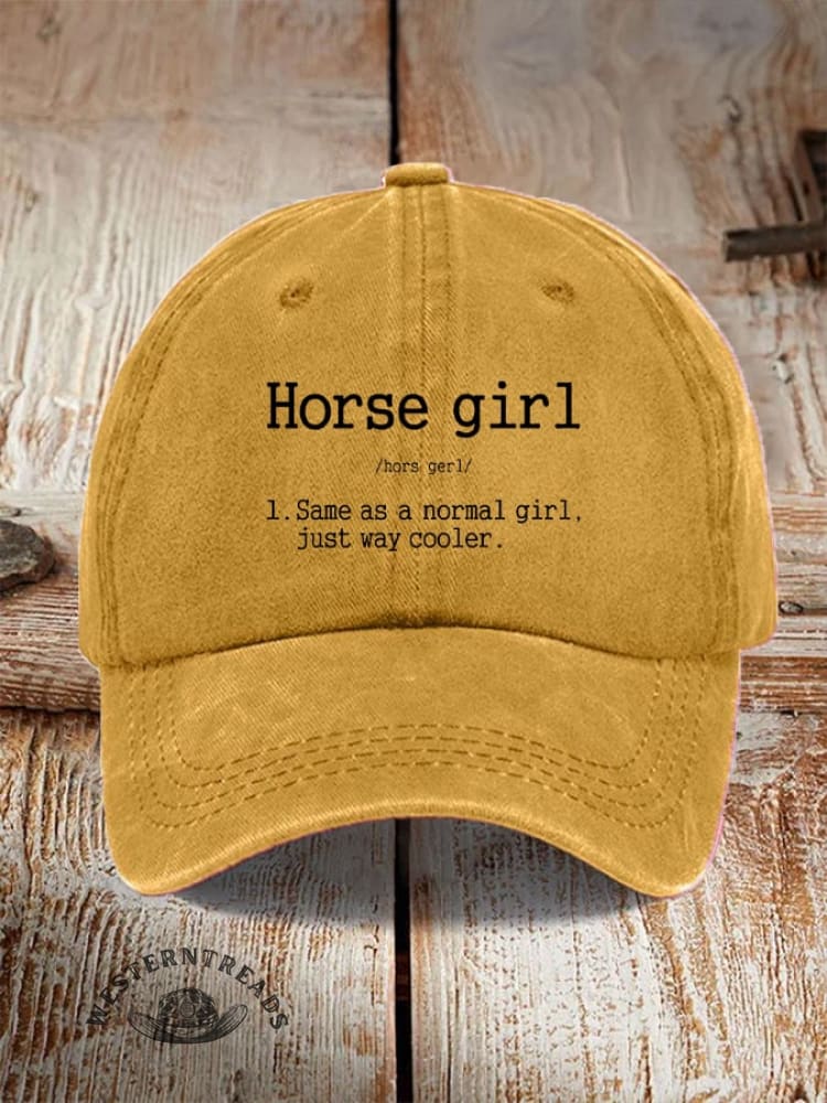 Horse Girl Printed Unisex Hat - Image 13