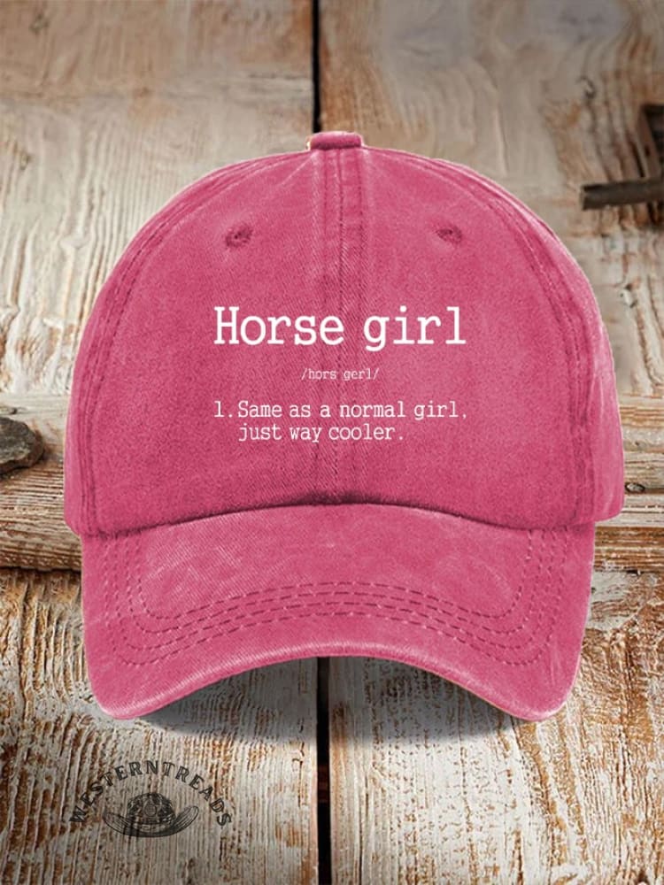 Horse Girl Printed Unisex Hat - Image 14