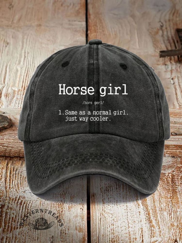 Horse Girl Printed Unisex Hat - Image 2