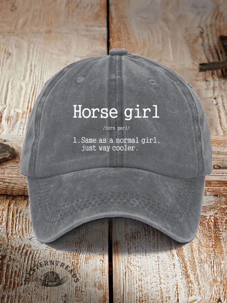 Horse Girl Printed Unisex Hat - Image 3