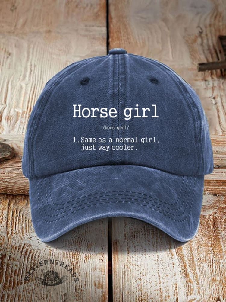 Horse Girl Printed Unisex Hat - Image 4