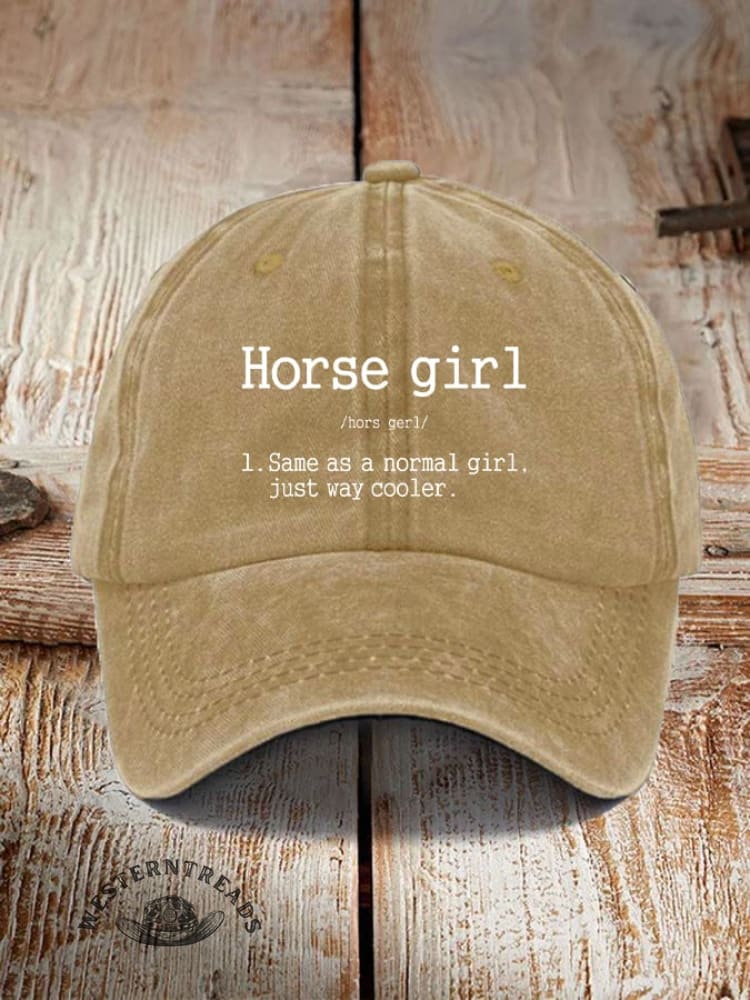 Horse Girl Printed Unisex Hat - Image 5