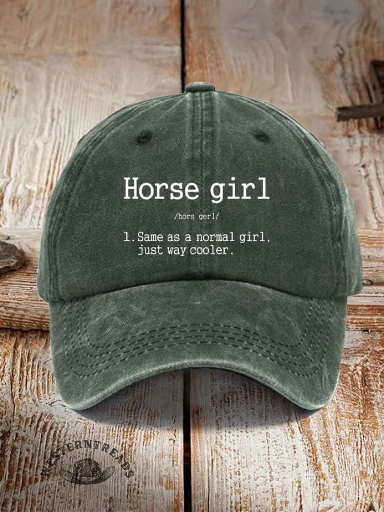Horse Girl Printed Unisex Hat - Image 6