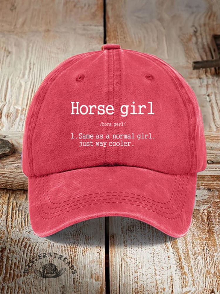 Horse Girl Printed Unisex Hat - Image 9