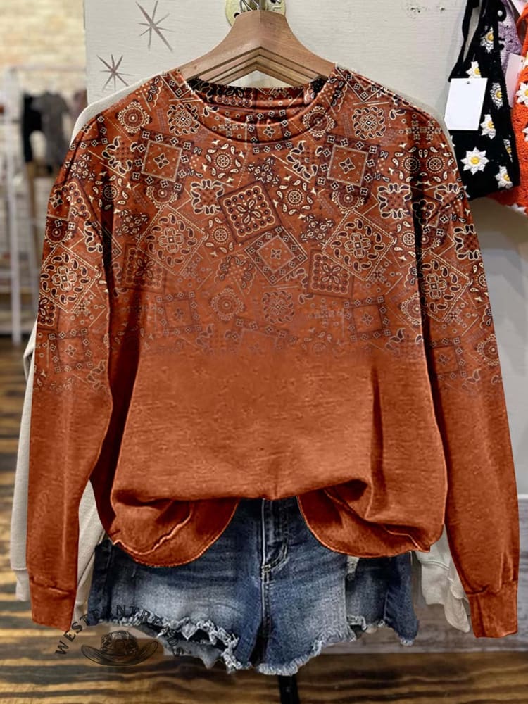 Paisley Casual Sweatshirt - Image 3