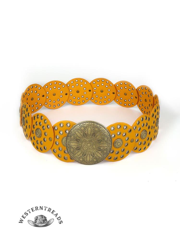 Round Hollow European and American Retro Cowboy Western Belt Round Hollow - Image 7
