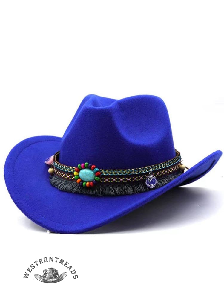 Solid Color Western Cowboy Hat - Image 4