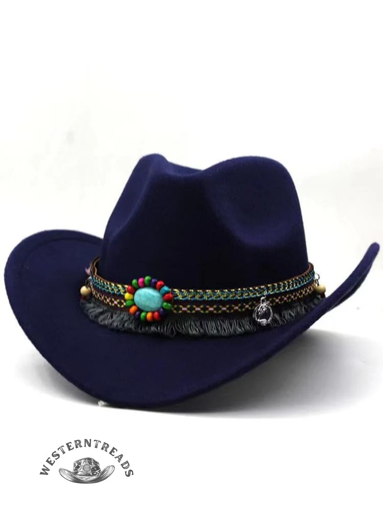 Solid Color Western Cowboy Hat - Image 6