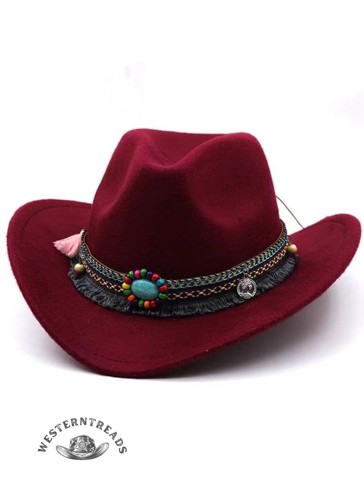 Solid Color Western Cowboy Hat - Image 7