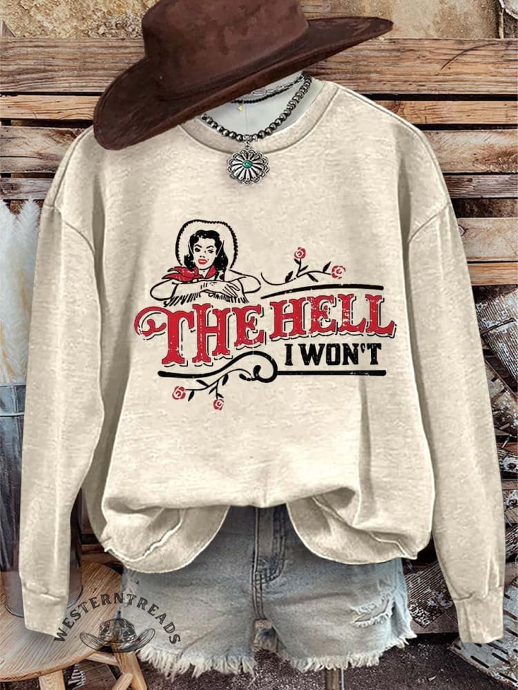 The Hell Print Casual Sweatshirt - Image 2