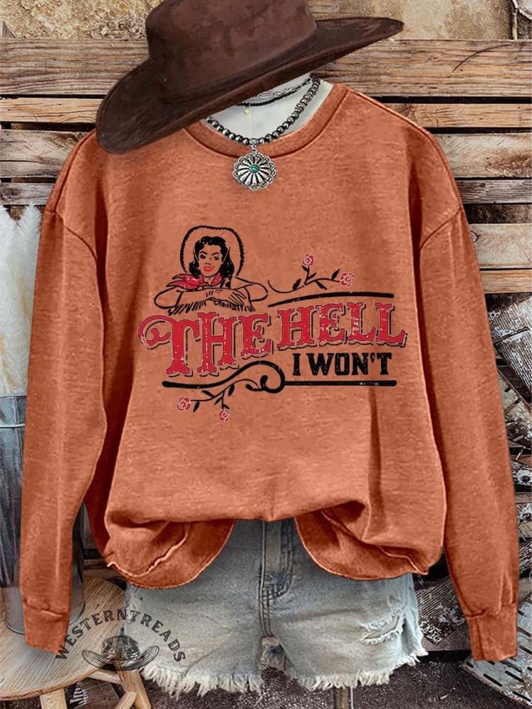 The Hell Print Casual Sweatshirt - Image 3