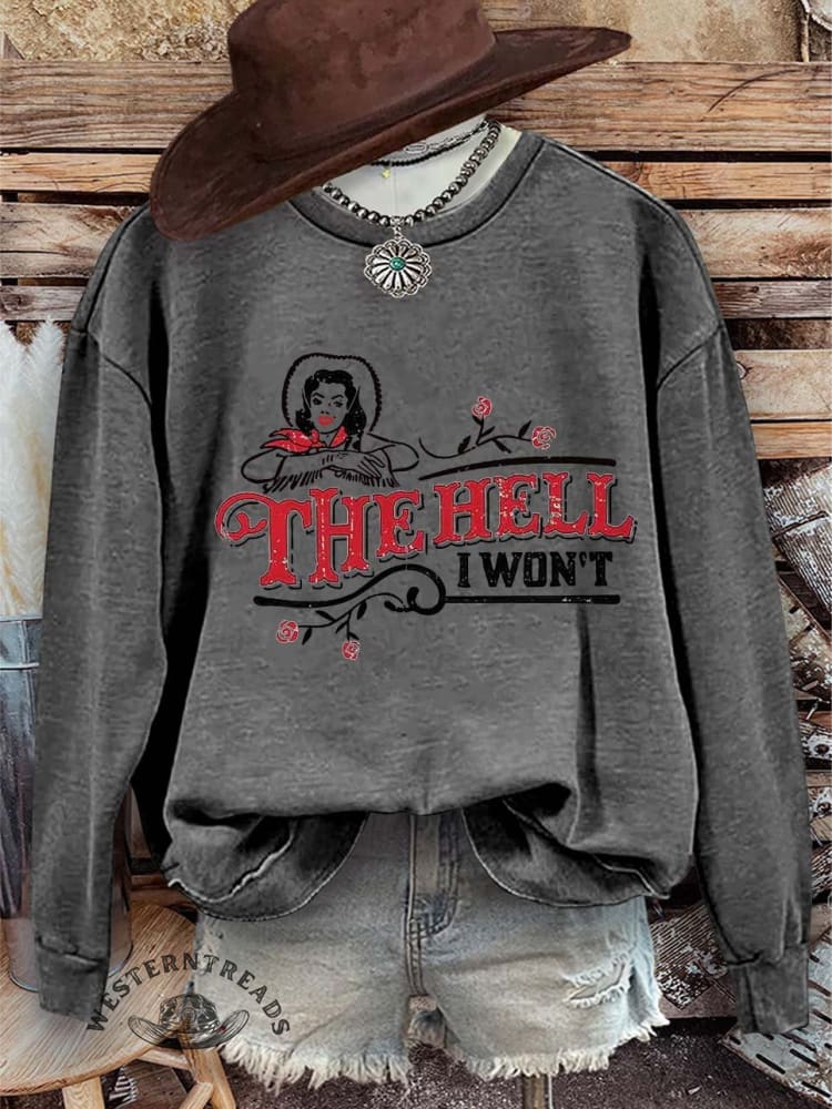 The Hell Print Casual Sweatshirt - Image 4