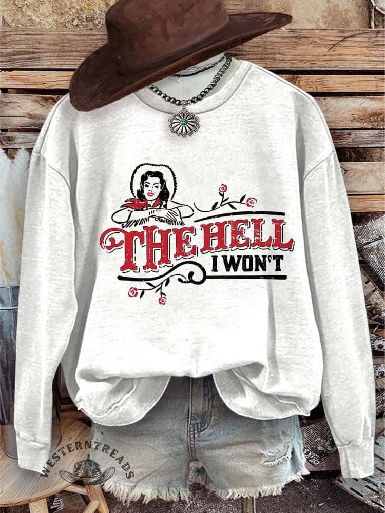 The Hell Print Casual Sweatshirt - Image 7
