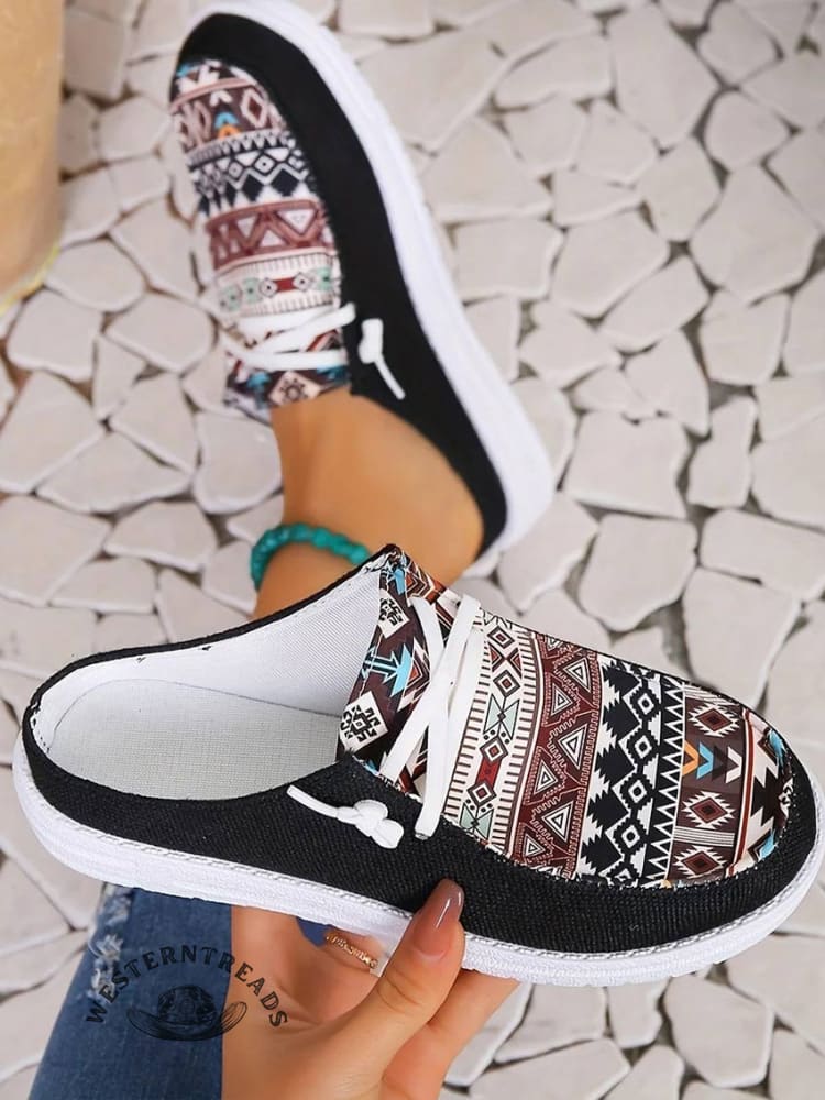 Tribal Pattern Canvas Shoes - Image 6