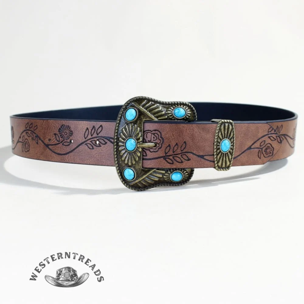 Turquoise Retro Trendy Belt - Image 2