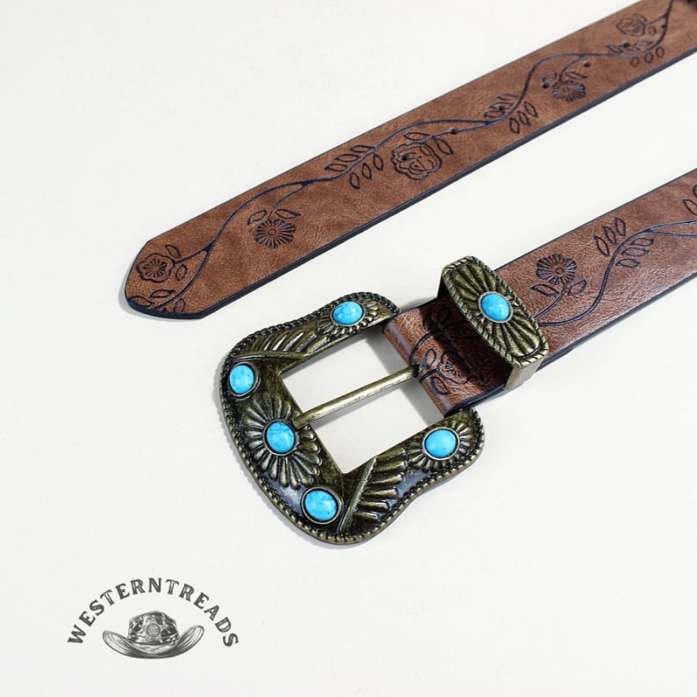 Turquoise Retro Trendy Belt - Image 3