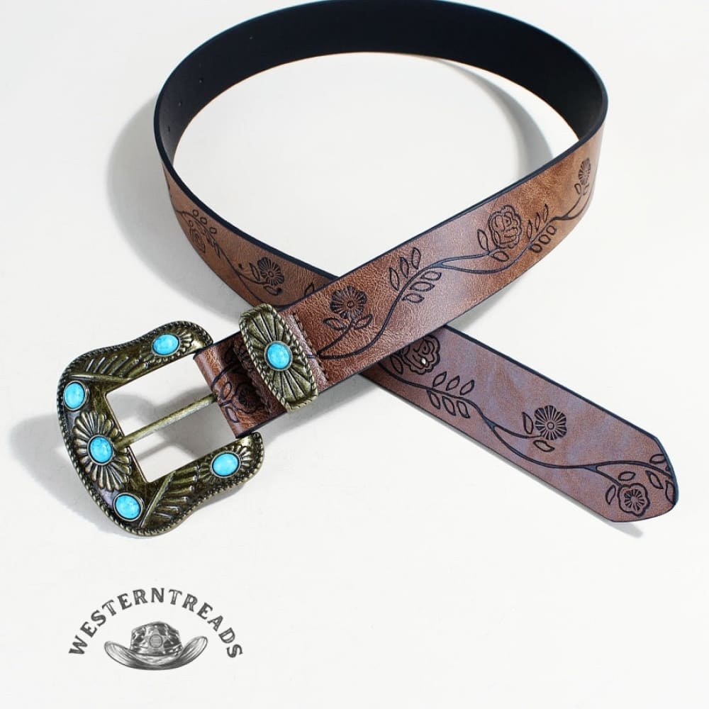 Turquoise Retro Trendy Belt - Image 4