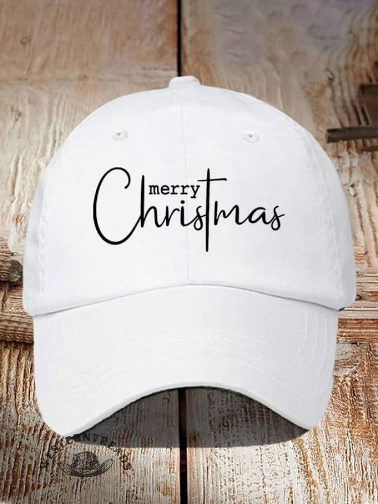 Unisex Merry Christmas Print Baseball Cap - Image 4