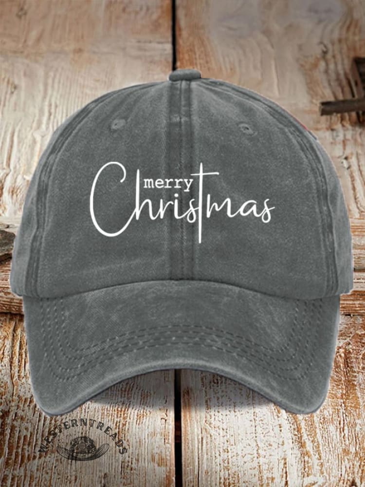 Unisex Merry Christmas Print Baseball Cap - Image 6