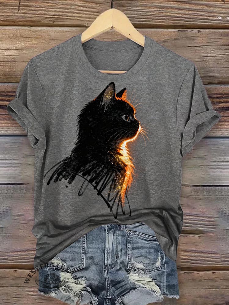 Vintage Art Print Classic Short-sleeved T-shirt