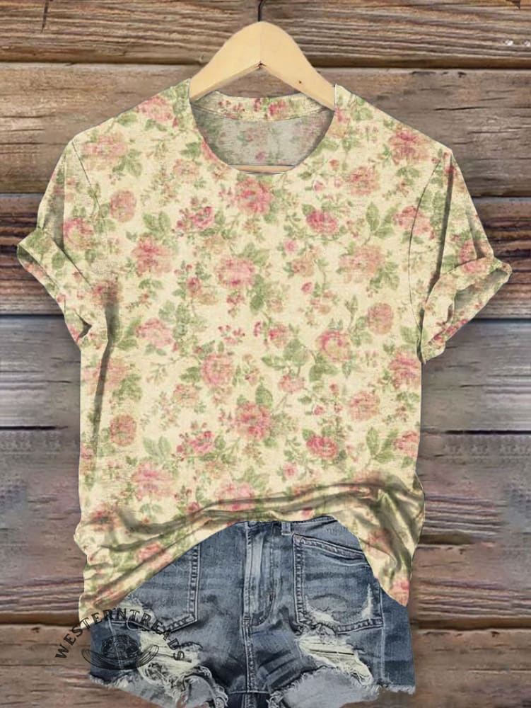 Vintage Art Print T-shirt