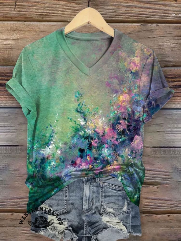 Limited time discount š„Vintage Art Print T-shirt - Image 2