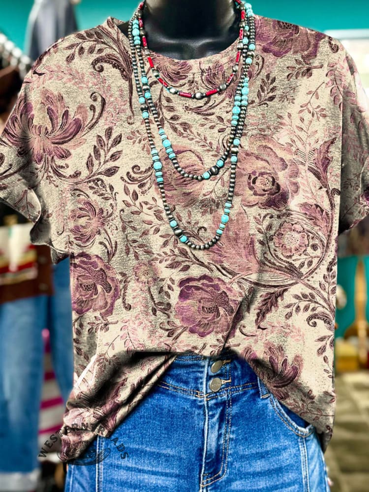 Vintage Art Print T-shirt