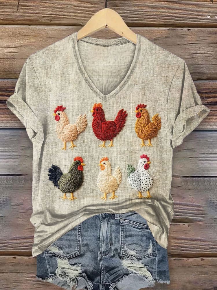 Vintage Art Print T-shirt - Image 2