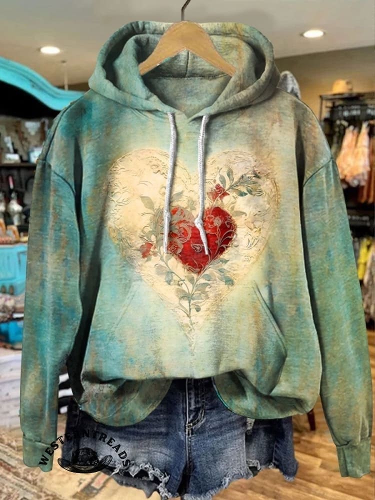 Vintage Print Casual  Sweatshirt - Image 2