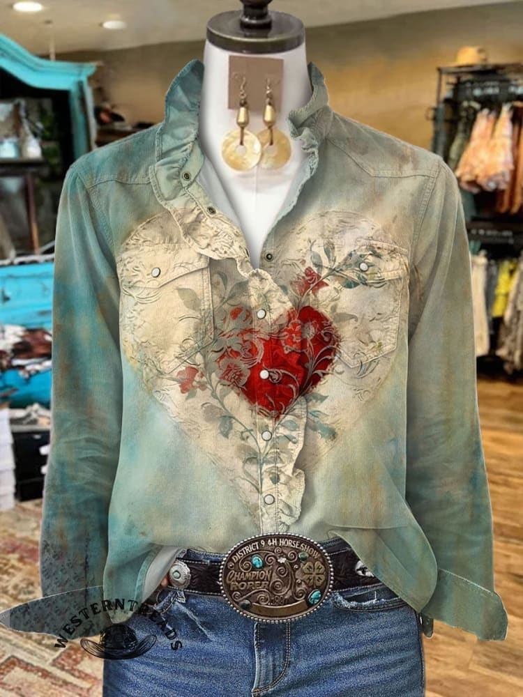 Vintage Print Casual  Sweatshirt - Image 3