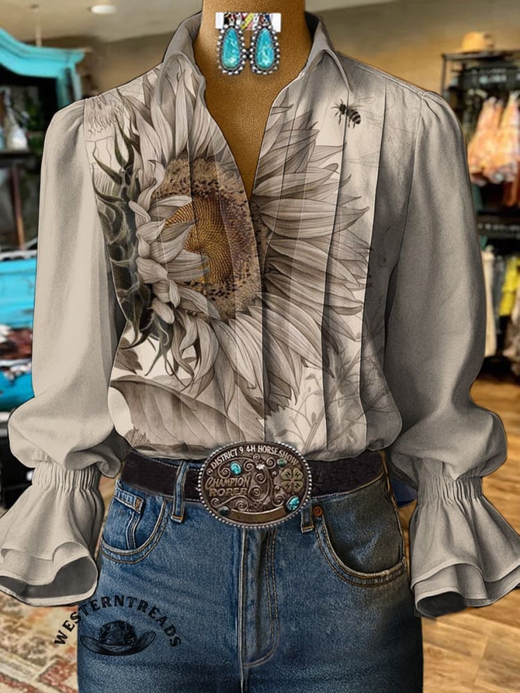 Vintage Sunflower T-shirt - Image 9