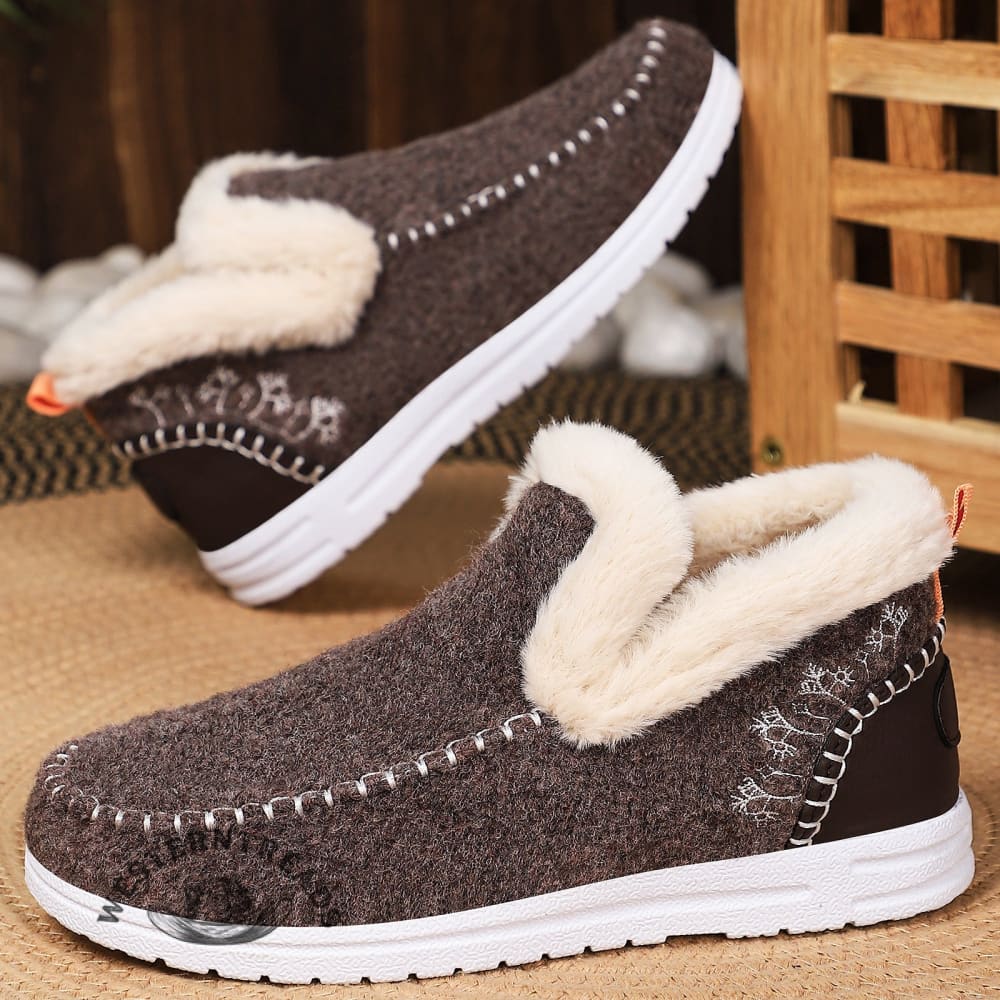 Vintage Velvet Snow Boots  Shoes