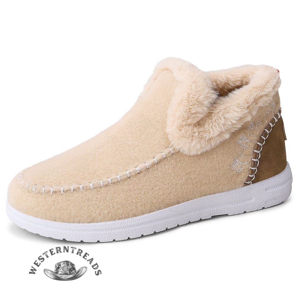 Vintage Velvet Snow Boots  Shoes - Image 4