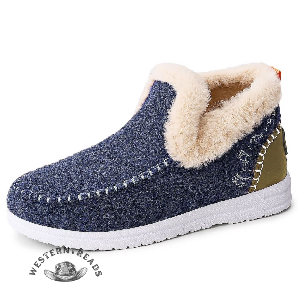 Vintage Velvet Snow Boots  Shoes - Image 5