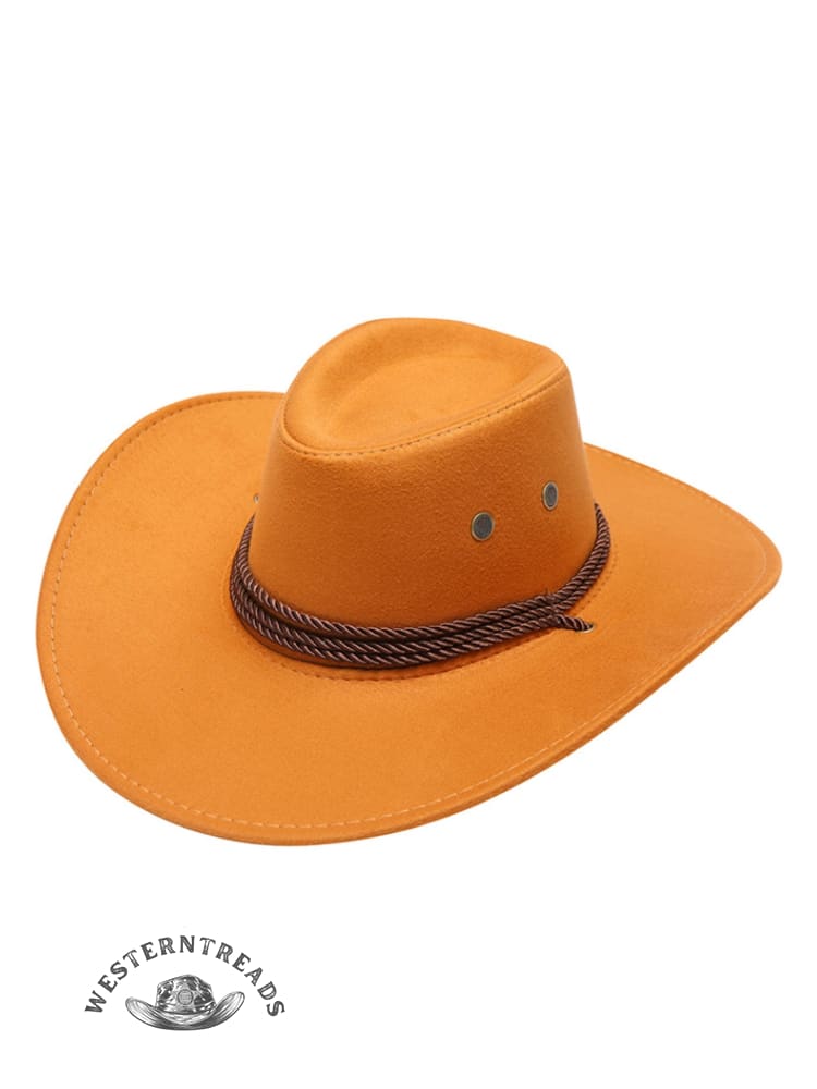 Western Cowboy Suede Riding Hat - Image 10