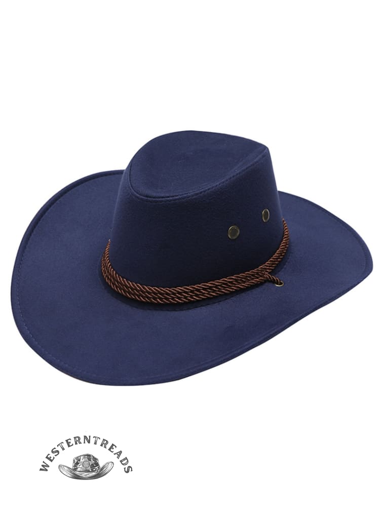 Western Cowboy Suede Riding Hat - Image 2