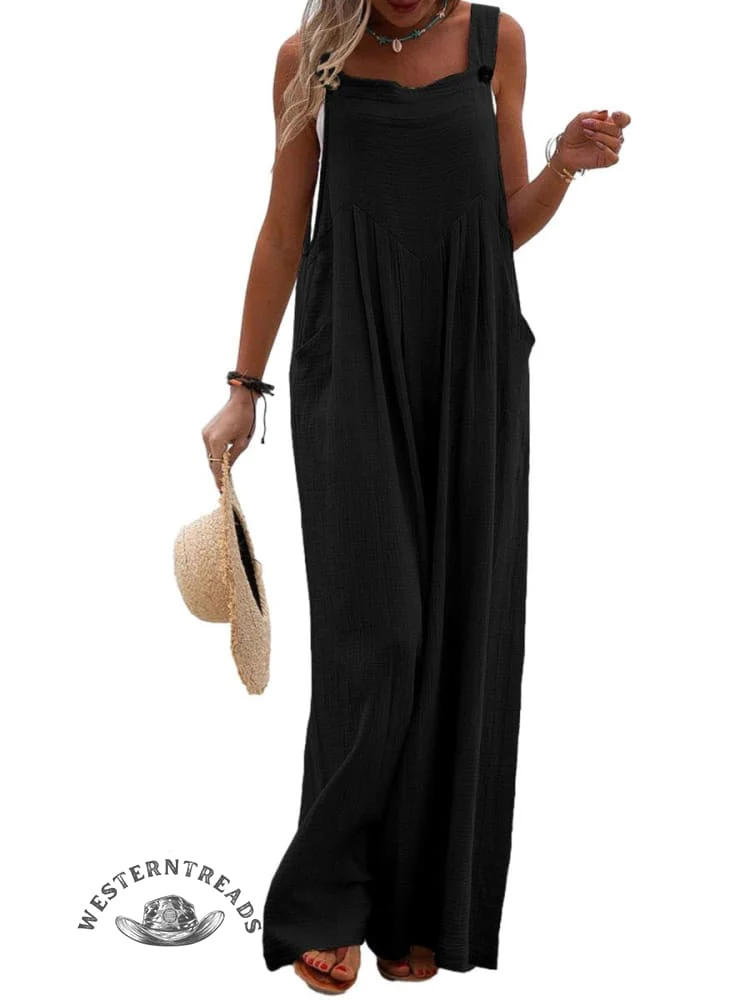 Women Casual Solid Color Pocket Jumpsuit - Image 9