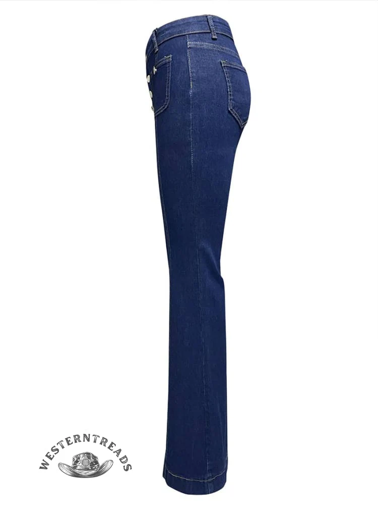Women's High Waist Straight Jeans Pants - Image 5