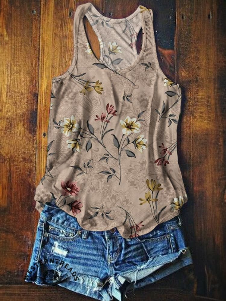 🔥Hot Sale🔥Women's Retro Floral Print Casual Top - Image 8