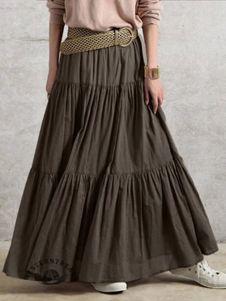 Women's Retro Pleated Skirt - Image 2