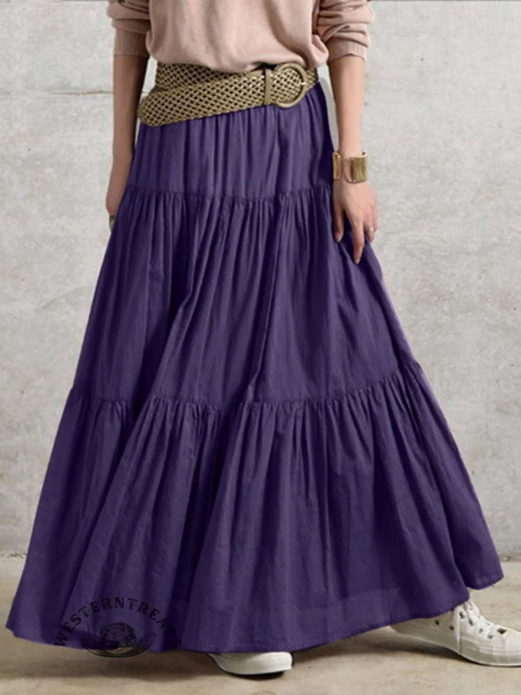 Women's Retro Pleated Skirt - Image 4